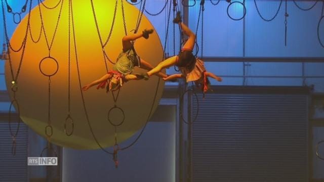 Extraits du spectacle d'inauguration du tunnel [RTS]