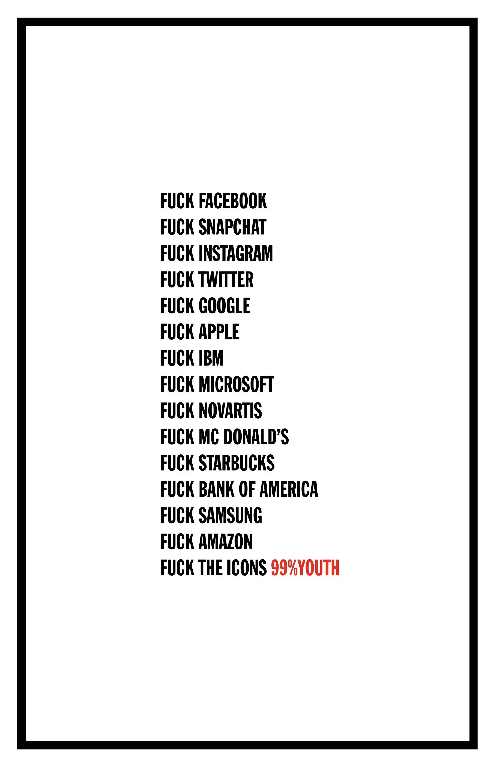 FUCK THE ICONS