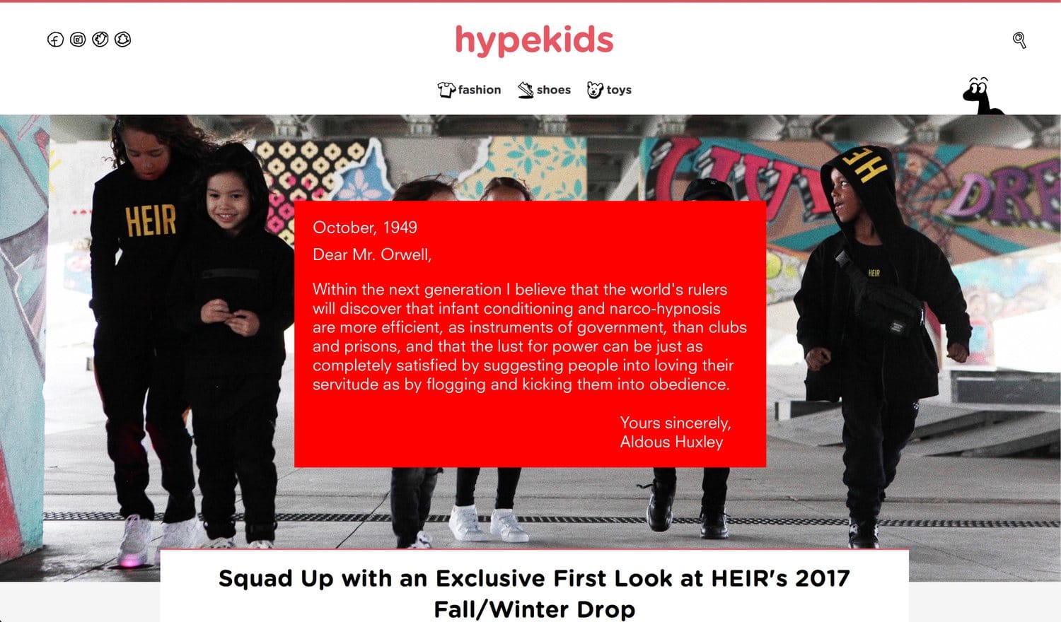 HYPEKIDS · desktop