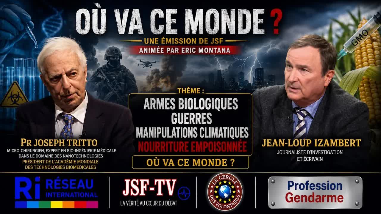 Emission Eric Montana, armes biologiques guerres manipulations climatiques nourriture empoisonnee