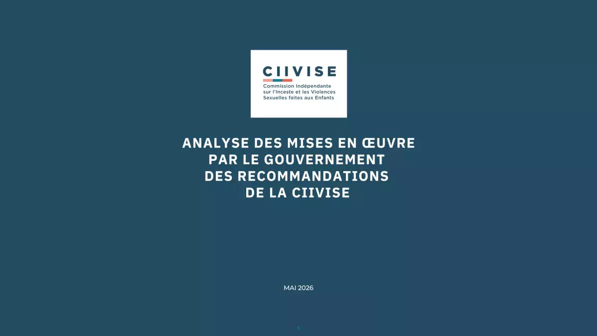 Le bilan de mise en œuvre des recommandations présenté par la CIIVISE le 15 juin 2026 : 3 des 17 mesures prioritaires étaient jugées pleinement effectives.