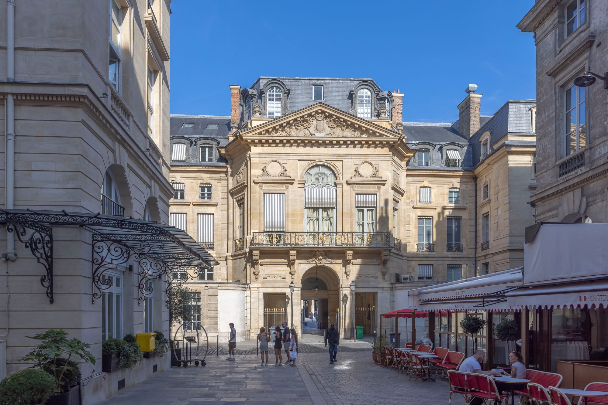 La façade est du Palais-Royal, photographiée le 2 août 2026. L’ensemble parisien abrite notamment le ministère de la Culture.