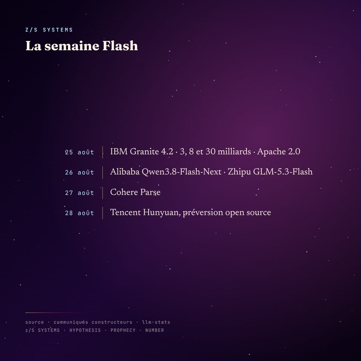 La semaine Flash, chronologie des sorties du 25 au 28 août 2026