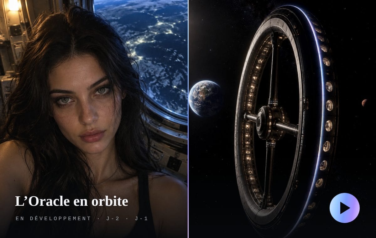 L’Oracle en orbite · Zoé au hublot et la station