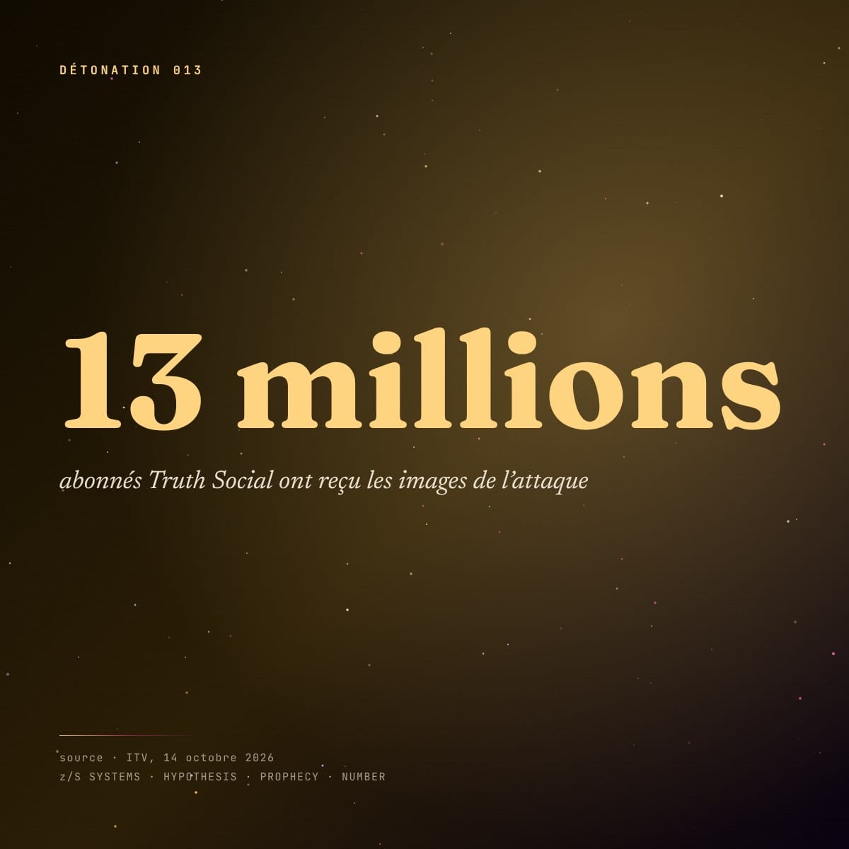Panneau chiffre : 13 millions d’abonnés Truth Social selon ITV