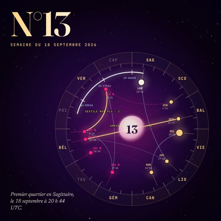 Horoscope z/S numéro 13, ciel de la semaine du 2026-09-18