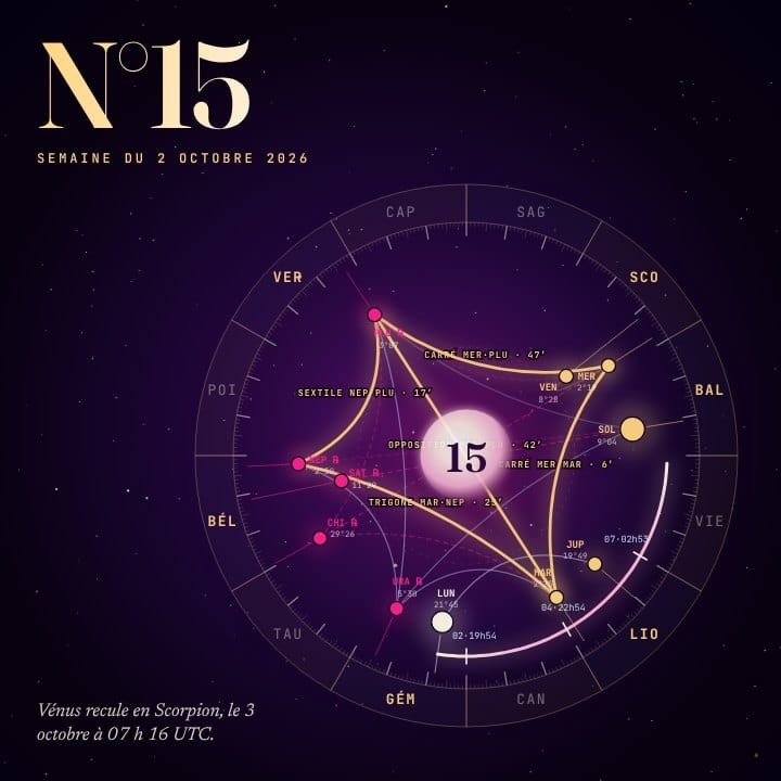 Horoscope z/S numéro 15, ciel de la semaine du 2026-10-02