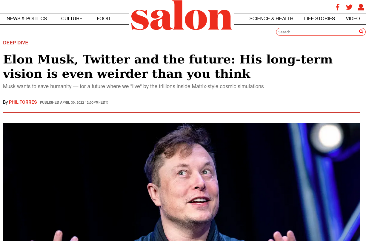 Elon Musk, Twitter et le futur : sa vision du long terme est encore plus bizarre que ce que vous pensez