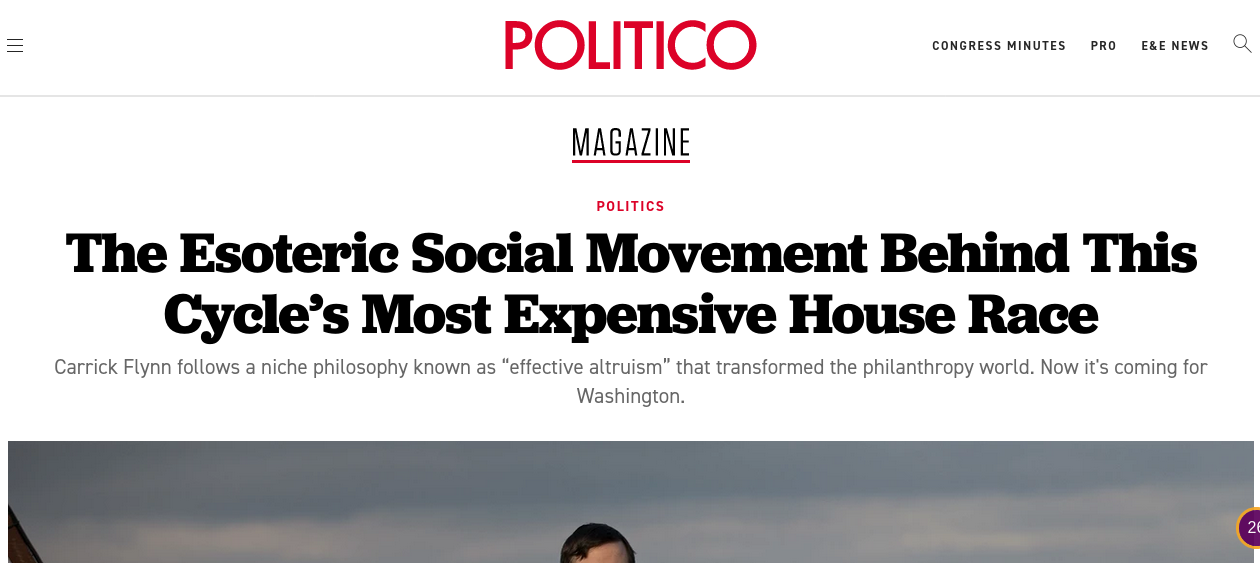 Quand les "Effective Altruism" s'infiltrent à Washington