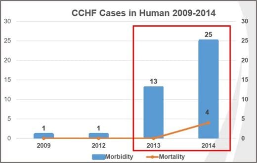 CCHF Cases in Humans