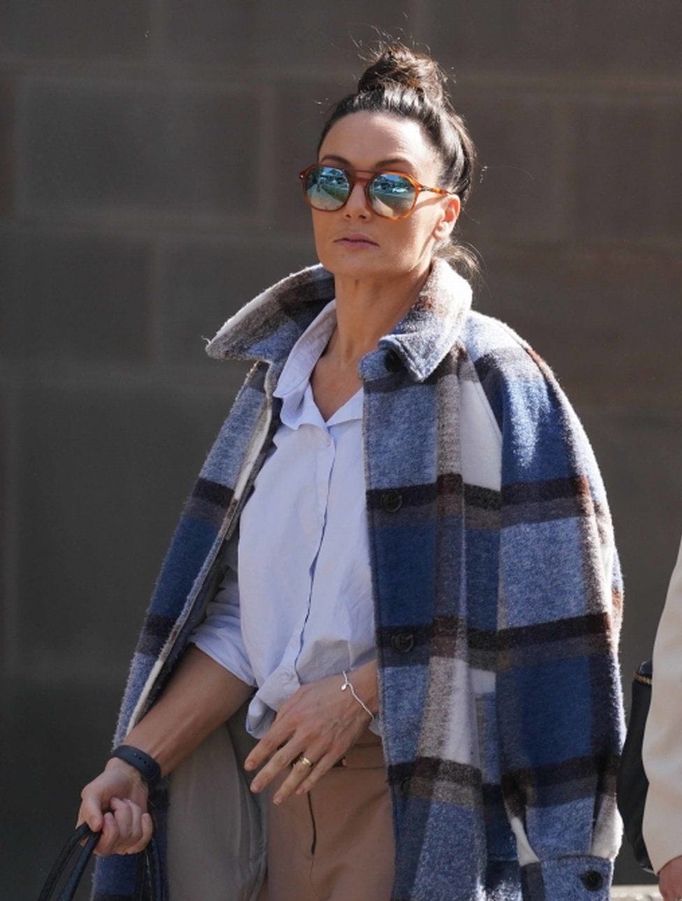 Zara Phythian à l'extérieur de Nottingham Crown Court