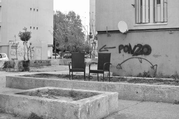 Scène de vie au Ponzo, quartier Monclar à Avignon