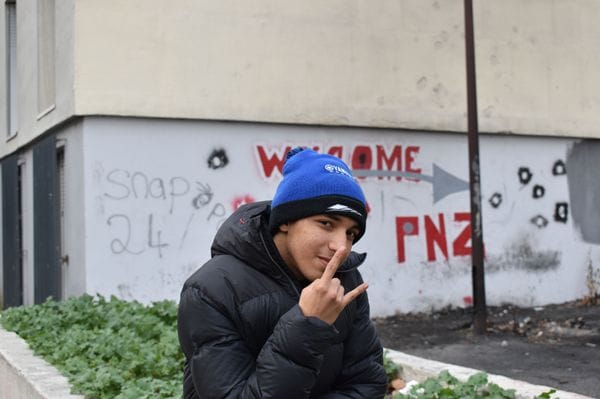 Scène de vie au Ponzo, quartier Monclar à Avignon