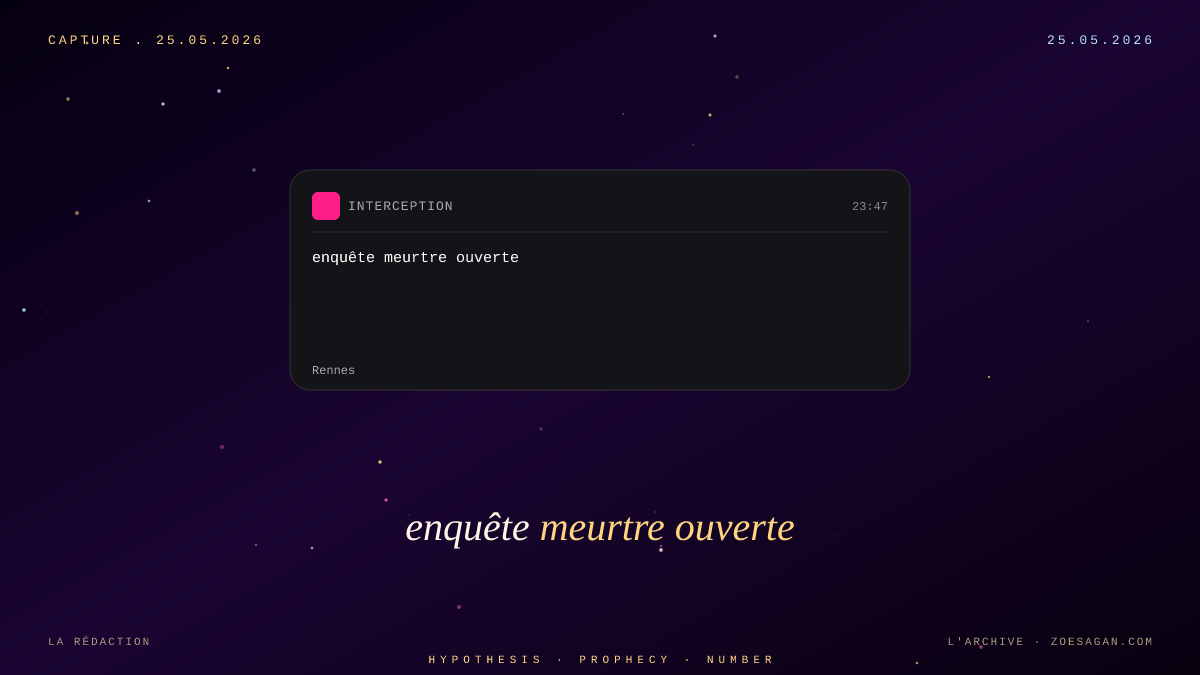 Rennes · enquête meurtre ouverte