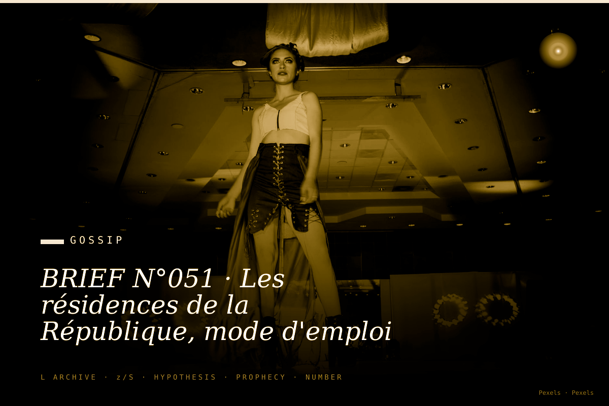 BRIEF N°051 · Les résidences de la République, mode d'emploi privé.