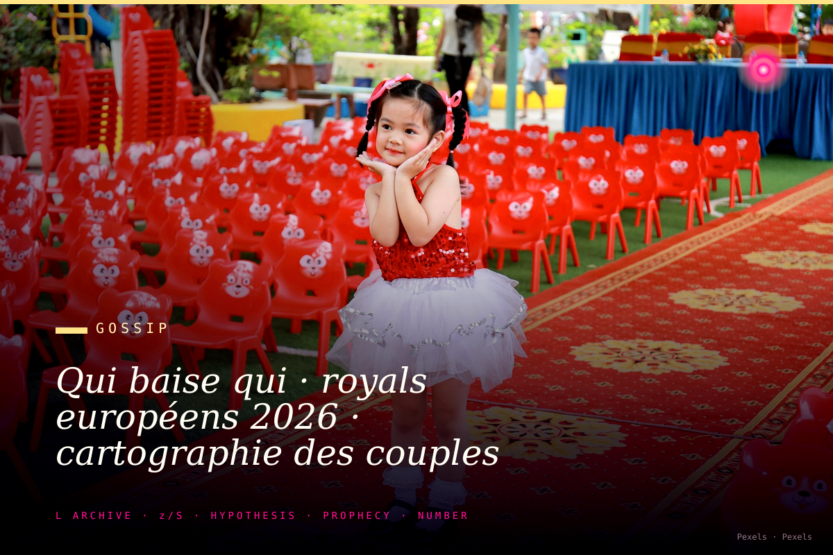 Qui baise qui · royals européens 2026 · cartographie des couples qui résistent et ceux qui s'effritent