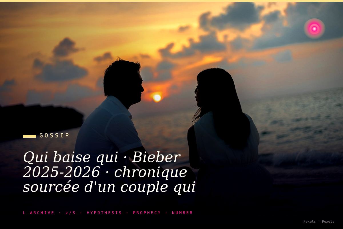 Qui baise qui · Bieber 2025-2026 · chronique sourcée d'un couple qui bascule · la chronologie en 12 dates clés