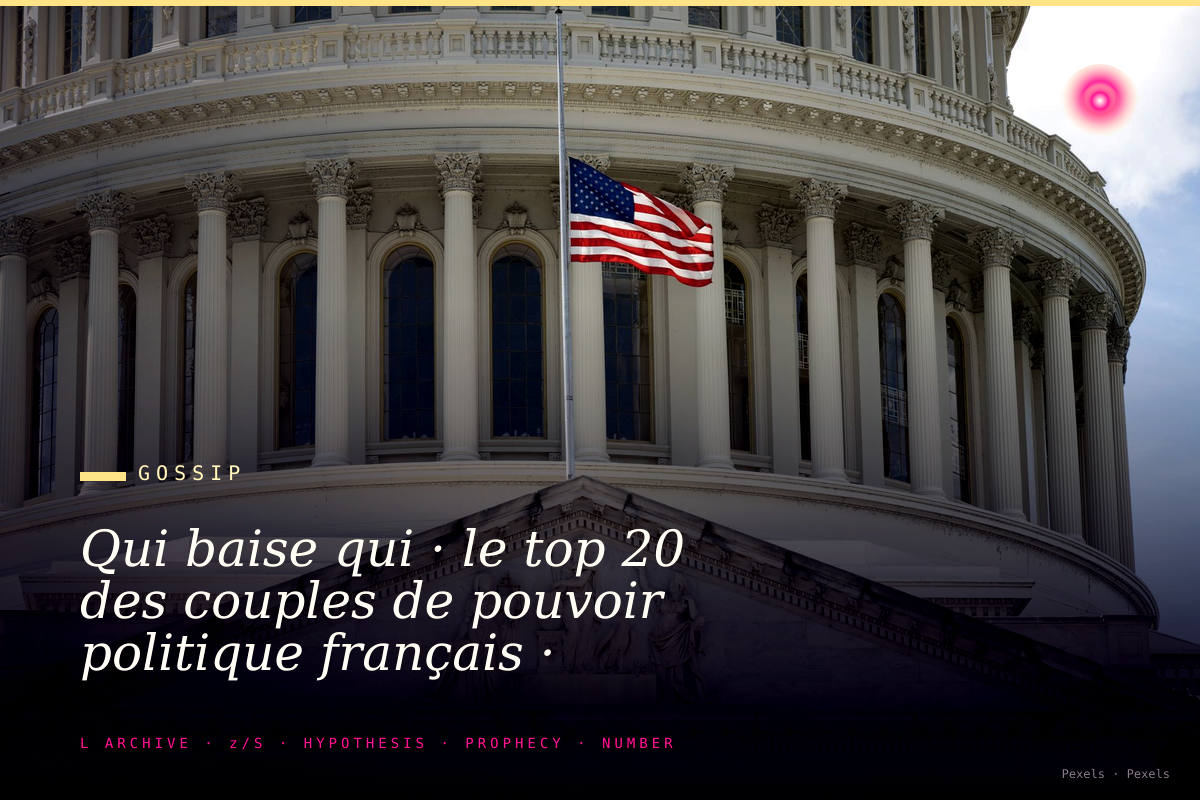 Qui baise qui · le top 20 des couples de pouvoir politique français · classement annuel 2026