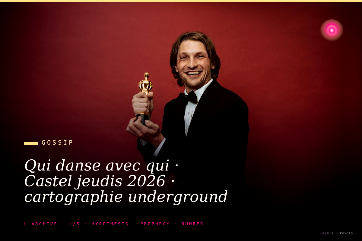 Qui danse avec qui · Castel jeudis 2026 · cartographie underground du 15 rue Princesse