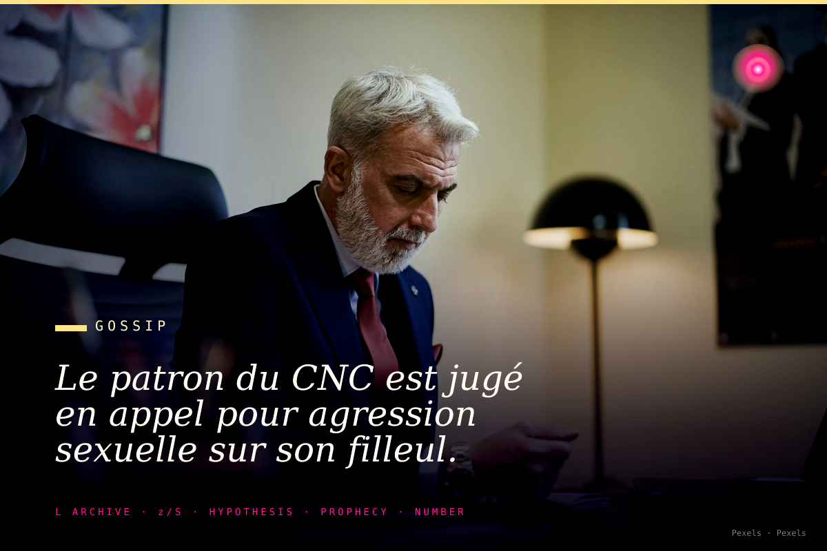 Le patron du CNC est jugé en appel pour agression sexuelle sur son filleul. Le cinéma se tait.