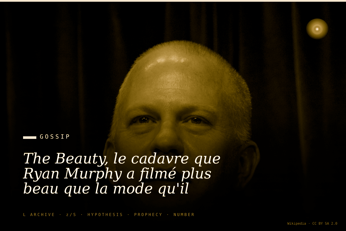 The Beauty, le cadavre que Ryan Murphy a filmé plus beau que la mode qu'il enterre
