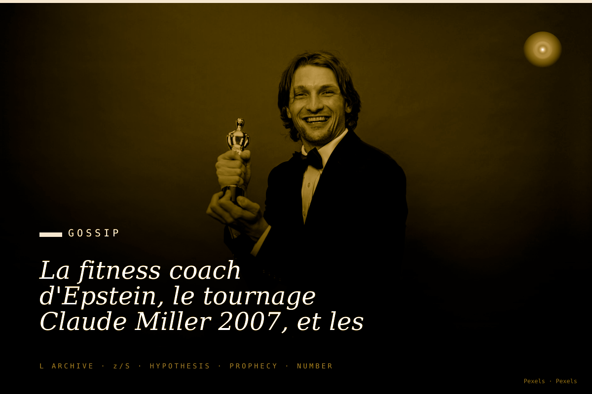 La fitness coach d'Epstein, le tournage Claude Miller 2007, et les casernes de gendarmerie de Foix et Etampes