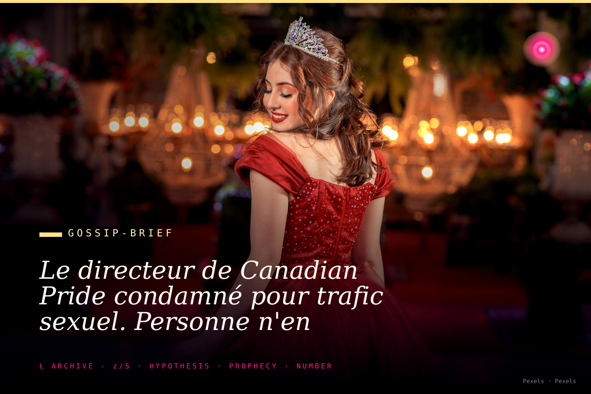 Le directeur de Canadian Pride condamné pour trafic sexuel. Personne n'en parle à Toronto. Encore moins à Paris.