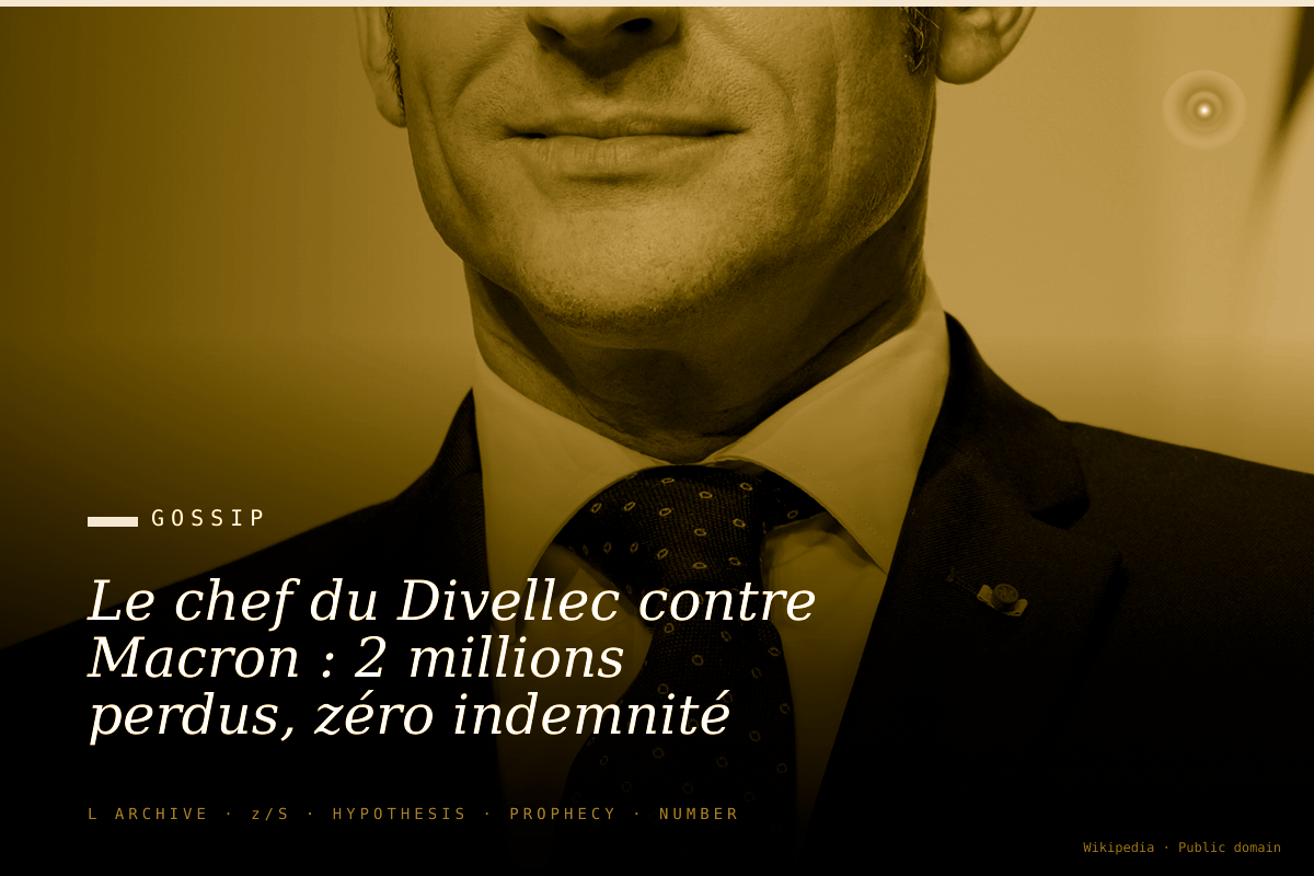 Le chef du Divellec contre Macron : 2 millions perdus, zéro indemnité