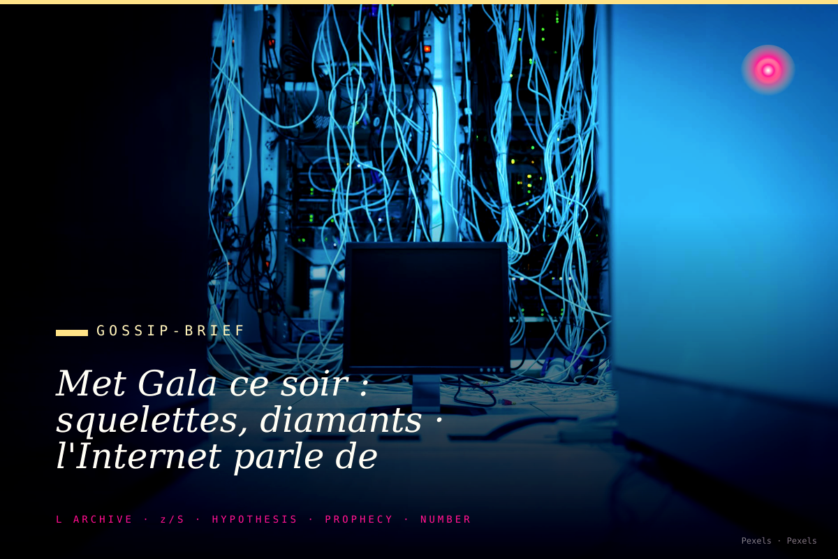 Met Gala ce soir : squelettes, diamants · l'Internet parle de satanisme