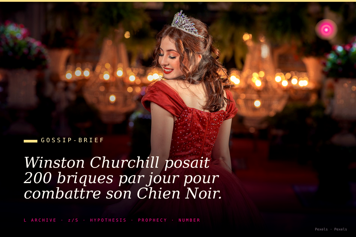 Winston Churchill posait 200 briques par jour pour combattre son Chien Noir.