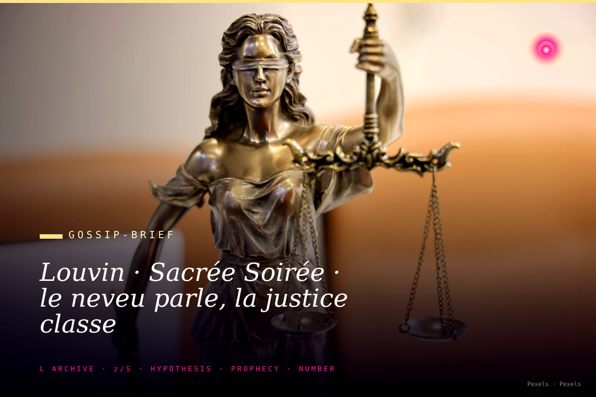 Louvin · Sacrée Soirée · le neveu parle, la justice classe