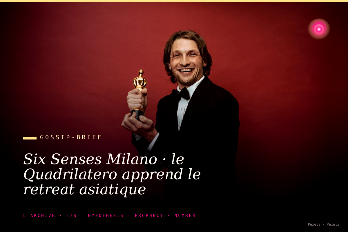 Six Senses Milano · le Quadrilatero apprend le retreat asiatique