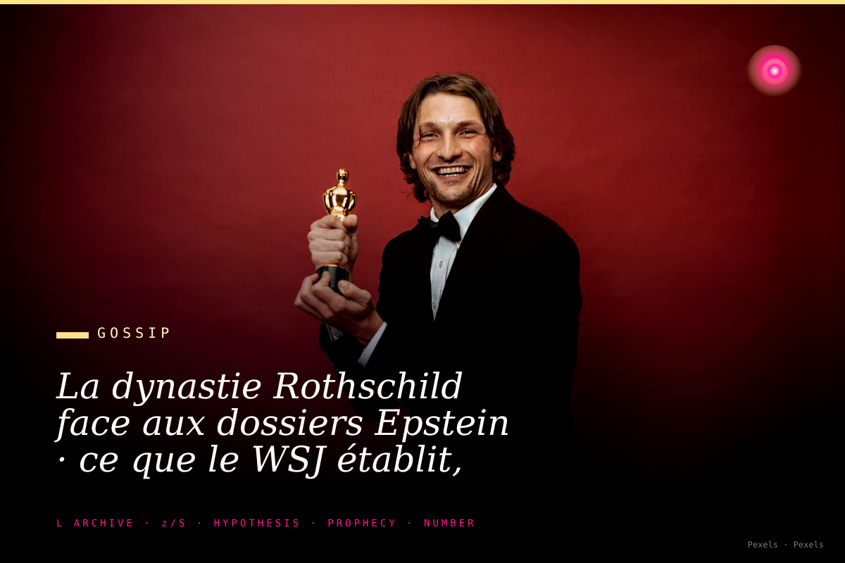 La dynastie Rothschild face aux dossiers Epstein · ce que le WSJ établit, ce qu'il laisse en suspens