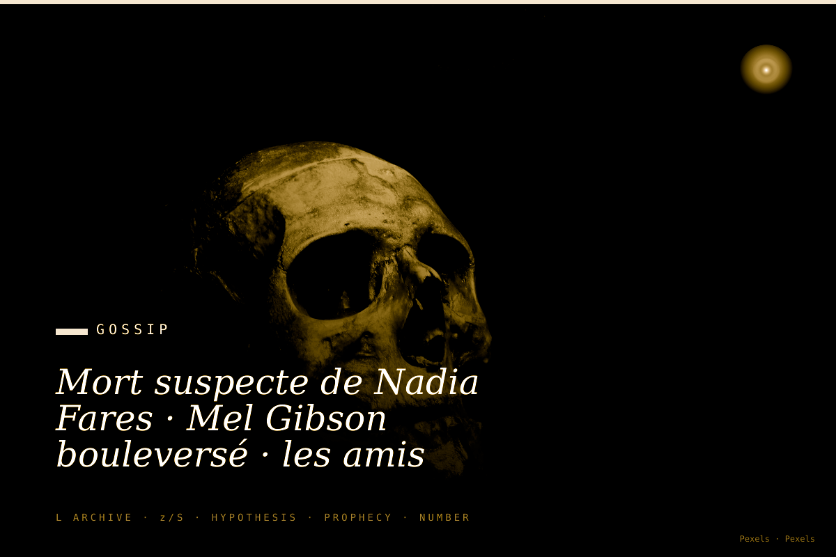 Mort suspecte de Nadia Fares · Mel Gibson bouleversé · les amis disent qu'il va la venger
