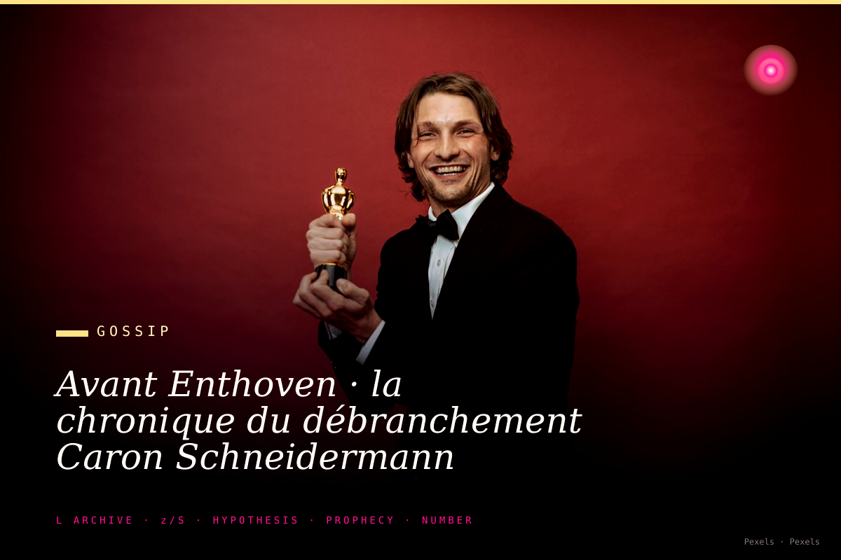 Avant Enthoven · la chronique du débranchement Caron Schneidermann Aphatie · cas un cas deux cas trois