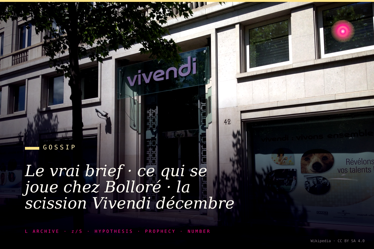 Le vrai brief · ce qui se joue chez Bolloré · la scission Vivendi décembre 2024 et la doctrine industrielle 2027