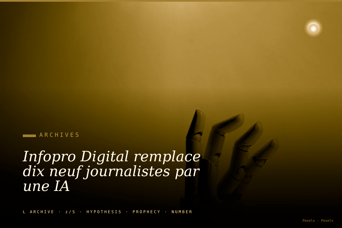 Infopro Digital remplace dix neuf journalistes par une IA