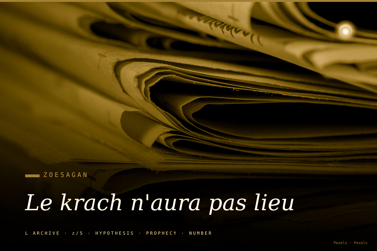 Le krach n'aura pas lieu