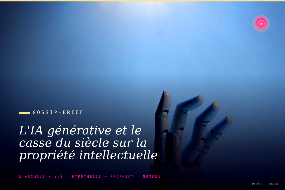 L'IA générative et le casse du siècle sur la propriété intellectuelle