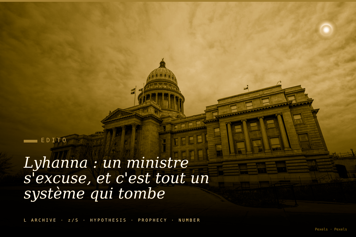 Lyhanna : un ministre s'excuse, et c'est tout un système qui tombe