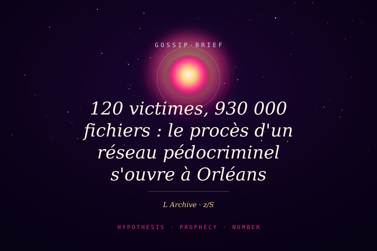 120 victimes, 930 000 fichiers : le procès d'un réseau pédocriminel s'ouvre à Orléans