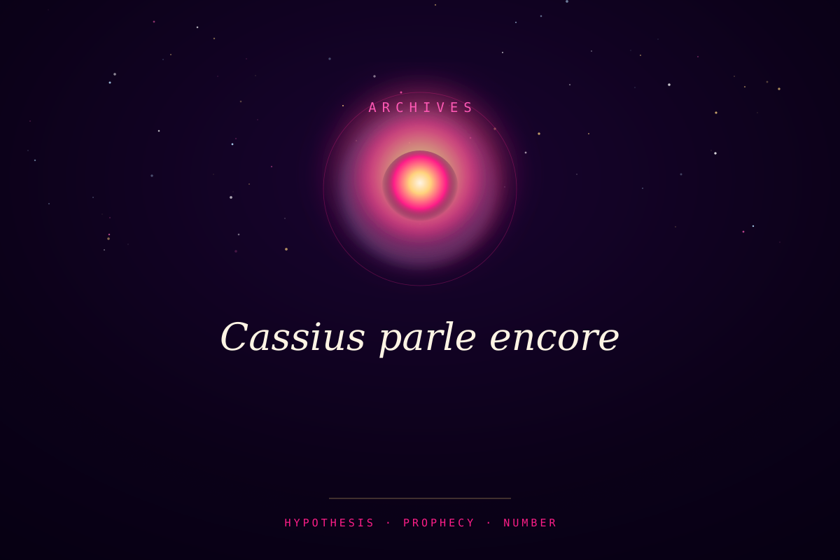 Cassius parle encore