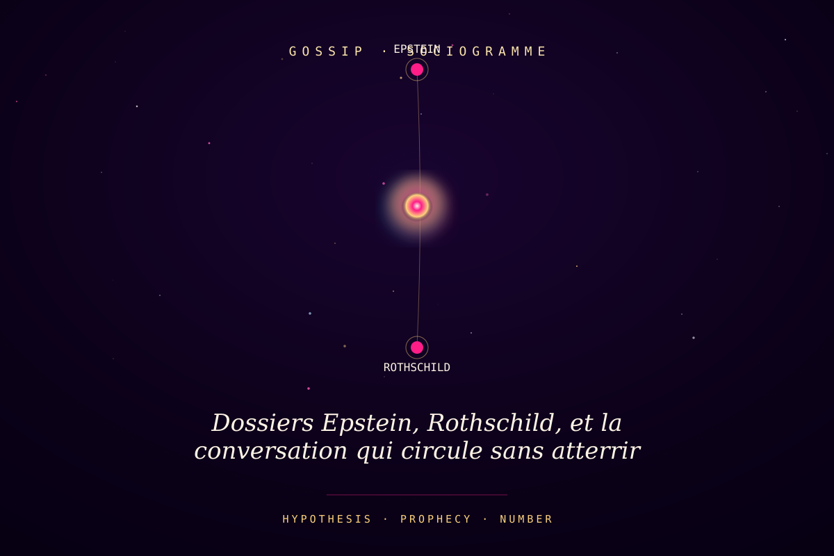 Dossiers Epstein, Rothschild, et la conversation qui circule sans atterrir