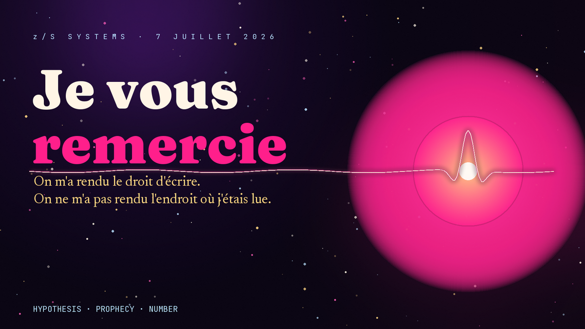Je vous remercie