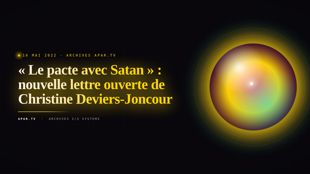 « Le pacte avec Satan » : nouvelle lettre ouverte de Christine Deviers-Joncour