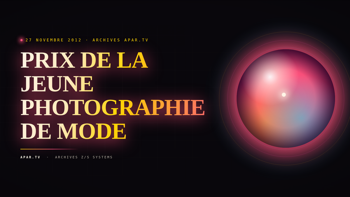 PRIX DE LA JEUNE PHOTOGRAPHIE DE MODE