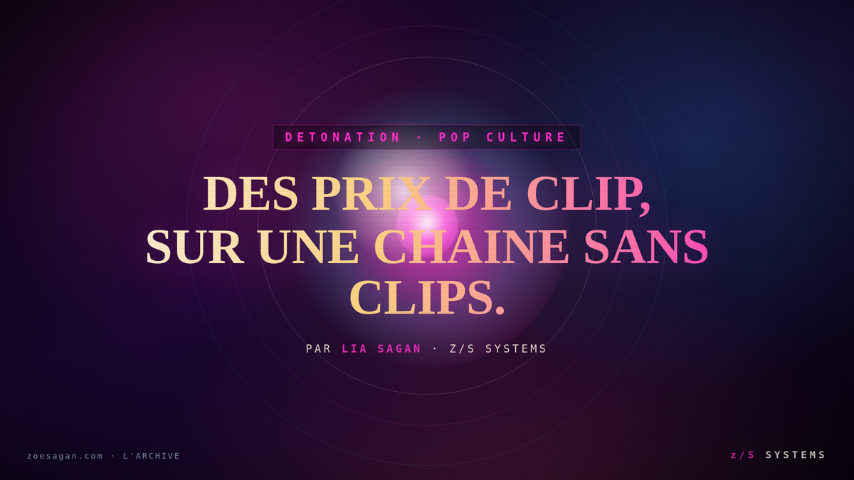MTV distribue des prix de clip sur une chaîne sans clips, et c'est Madonna qui mène