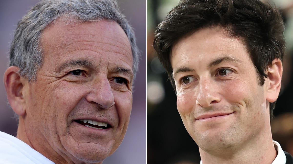 Portraits côte à côte de Bob Iger et de Josh Kushner