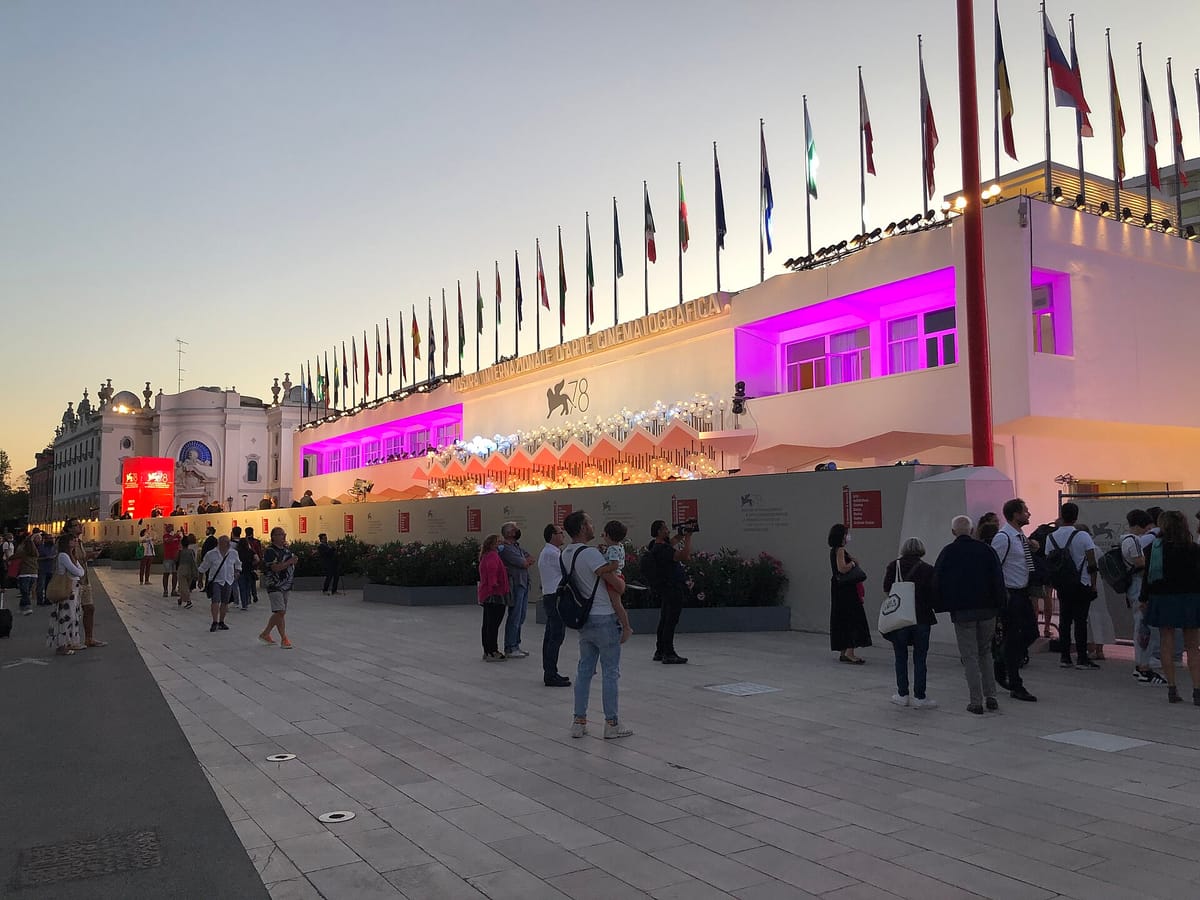 Le Palazzo del Cinema du Lido de Venise pendant la Mostra