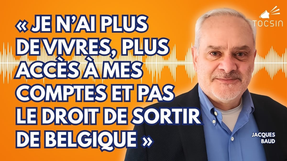 Vignette de l’entretien publié par Tocsin le 3 septembre 2026. Jacques Baud y conteste les sanctions européennes et décrit leurs conséquences personnelles.